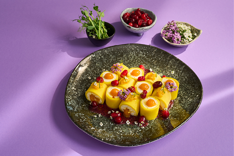 DYNIOWE NALEŚNIKI Z MUSEM Z RICOTTY I KONFITURĄ DYNIOWĄ