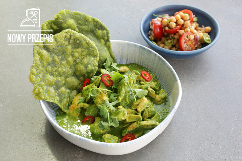 PALAK CHICKEN Z PALAK PURI