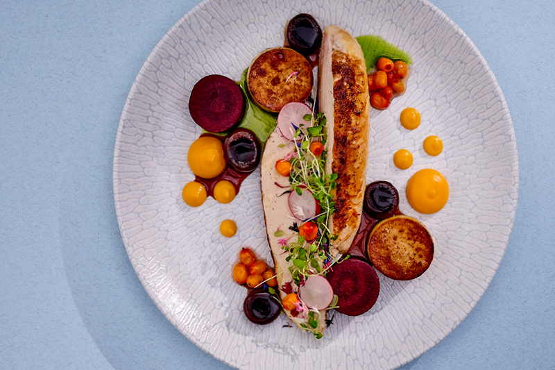 PIERŚ PERLICZKI Z PUR&Eacute;E DYNIOWYM I ZIEMNIACZANYM FONDANTEM