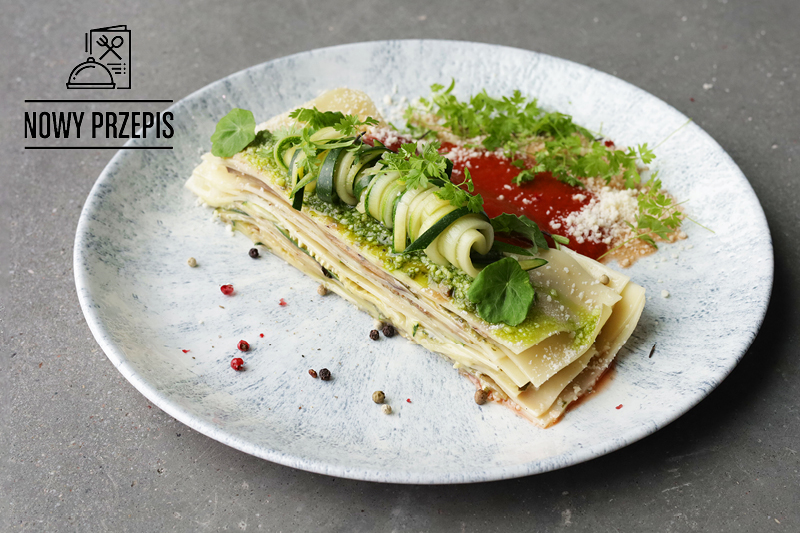 WEGAŃSKA LASAGNE Z GRILLOWANYMI WARZYWAMI