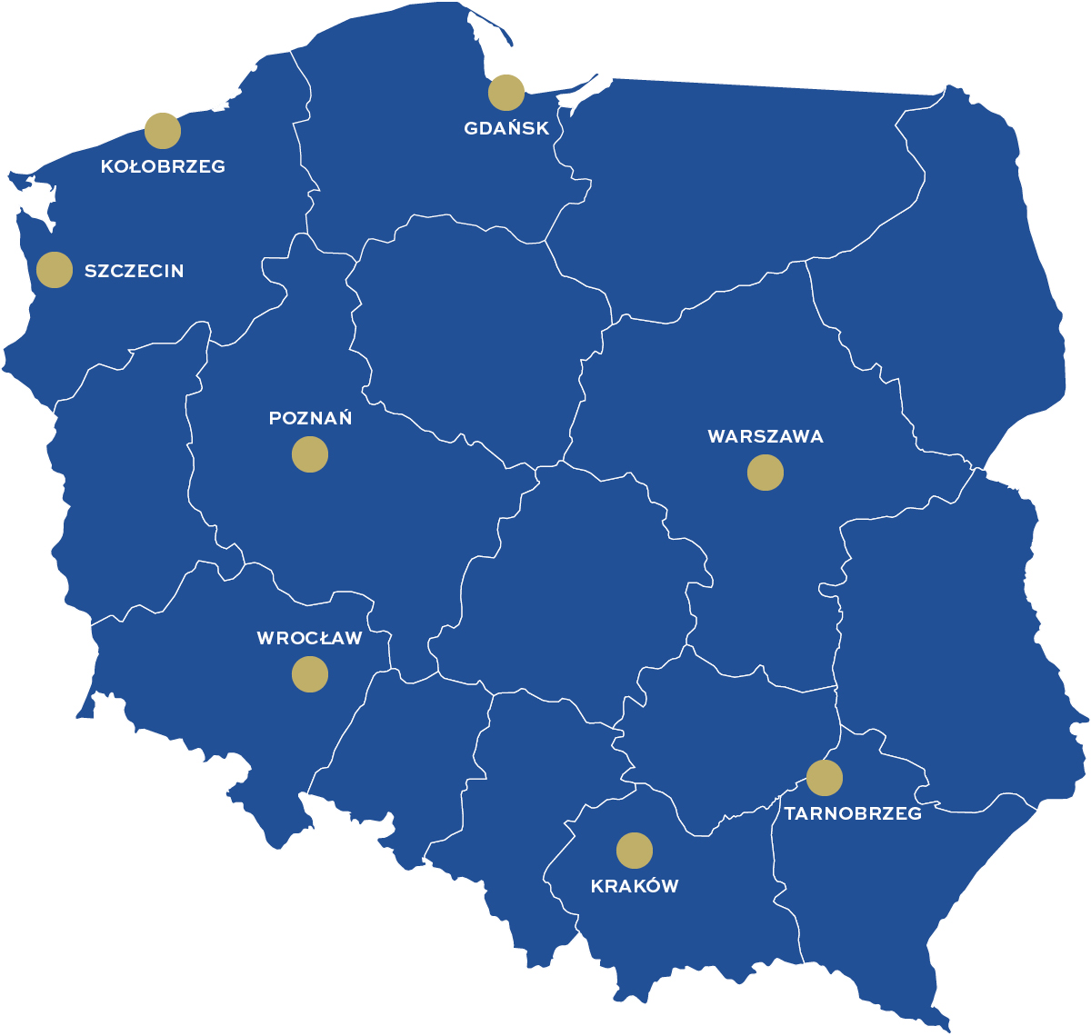 Mapa oddziałów