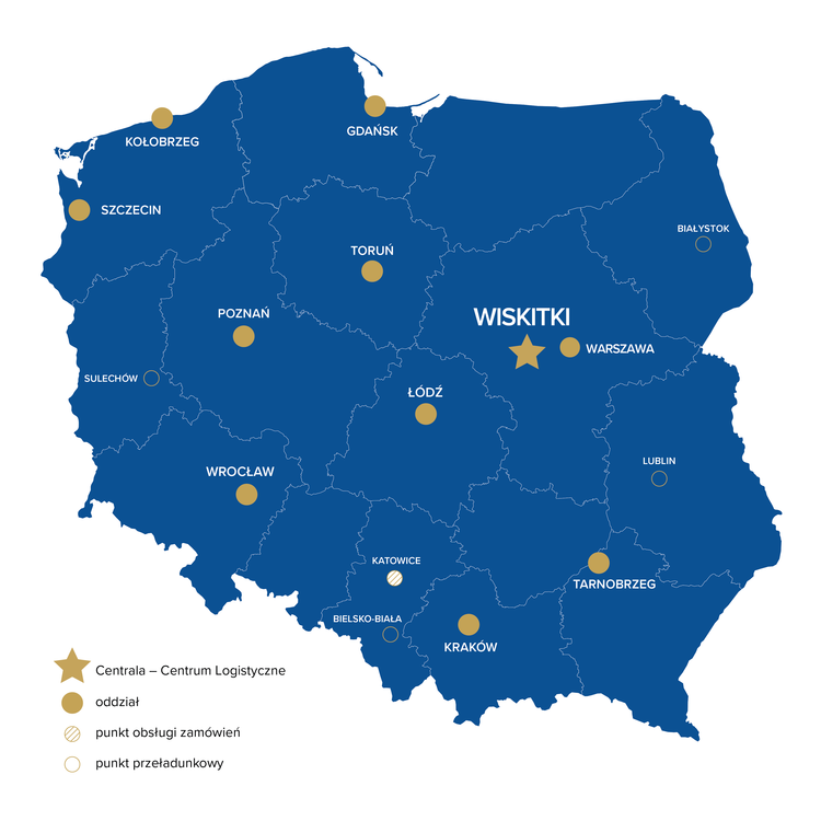 Mapa oddziałów